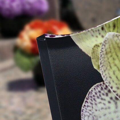 Plaque funéraire magnifiques-orchidees-forme-livre 12 Plaquedeces.fr
