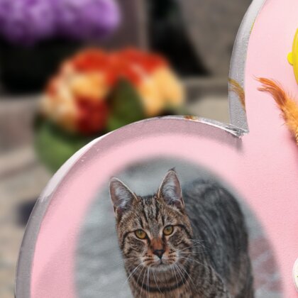 Plaque funéraire paradis-des-chats-forme-double-coeur 4 Plaquedeces.fr
