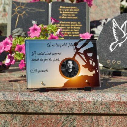 Plaque funéraire velo-de-descente 20 Plaquedeces.fr
