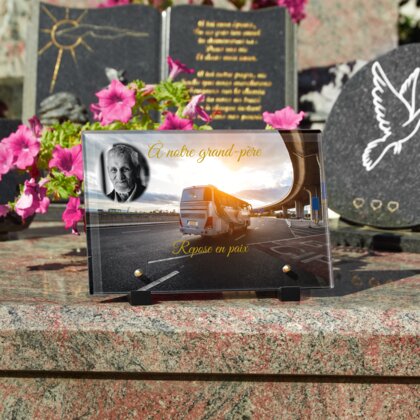 Plaque funéraire autobus 5 Plaquedeces.fr
