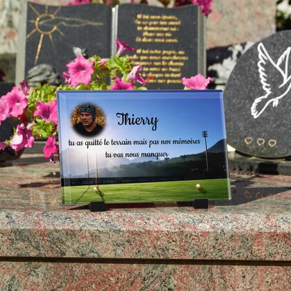 Plaque funéraire terrain-de-rugby 30 Plaquedeces.fr

