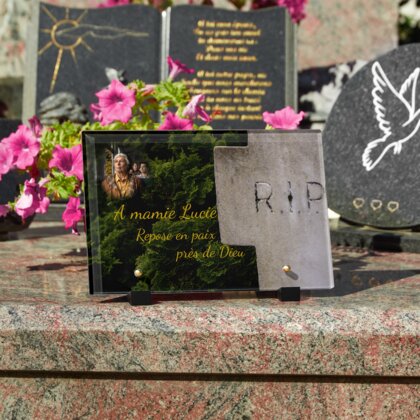 Plaque funéraire r-i-p-croix 9 Plaquedeces.fr
