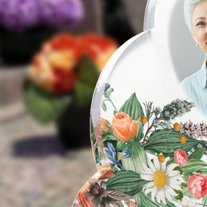 Plaque funéraire bouquet-garni-forme-nuage 6 Plaquedeces.fr
