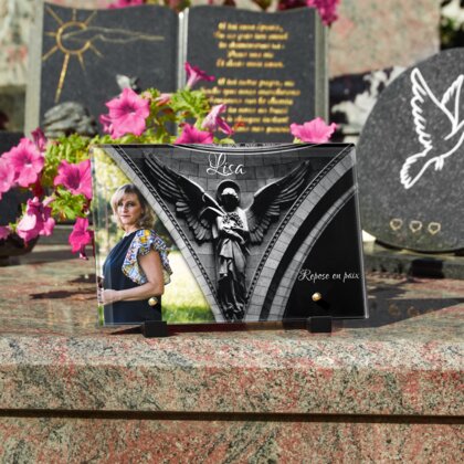 Plaque funéraire ange-du-sacre-coeur 7 Plaquedeces.fr
