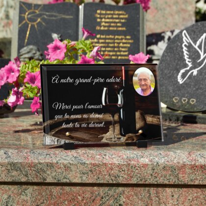 Plaque funéraire bouteille-de-vin 8 Plaquedeces.fr
