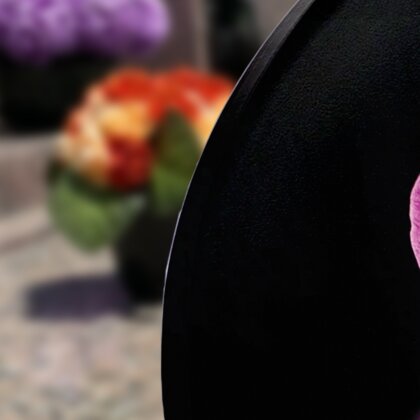 Plaque funéraire magnifiques-orchidees-forme-ovale 13 Plaquedeces.fr
