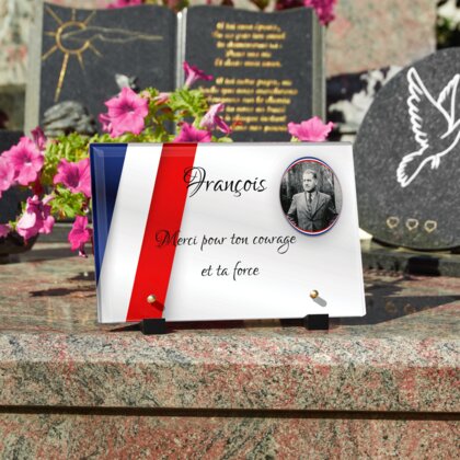Plaque funéraire ancien-combatant 17 Plaquedeces.fr
