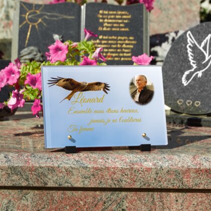 Plaque funéraire plaque-funeraire-aigle 28 Plaquedeces.fr
