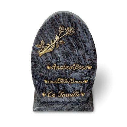 Plaque funéraire ellipse-sur-socle 6 Plaquedeces.fr
