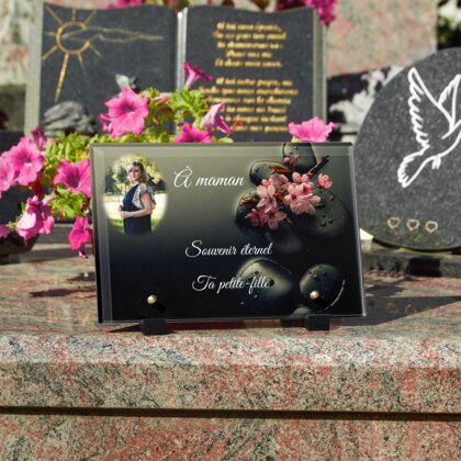 Plaque funéraire zen-relaxation 8 Plaquedeces.fr
