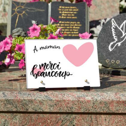 Plaque funéraire merci-beaucoup 21 Plaquedeces.fr
