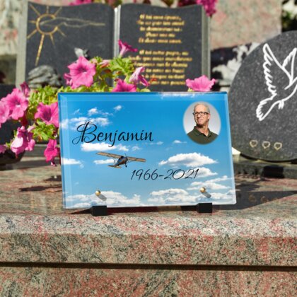 Plaque funéraire petit-avion 12 Plaquedeces.fr
