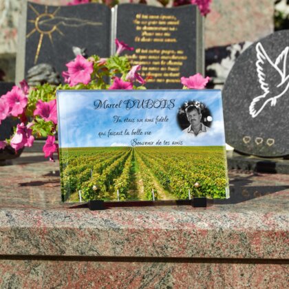 Plaque funéraire vignes-en-champagne 22 Plaquedeces.fr
