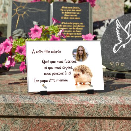 Plaque funéraire plaque-funeraire-herisson 6 Plaquedeces.fr
