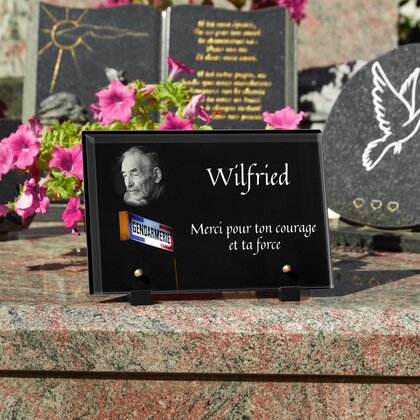 Plaque funéraire gendarme-gendarmerie 2 Plaquedeces.fr
