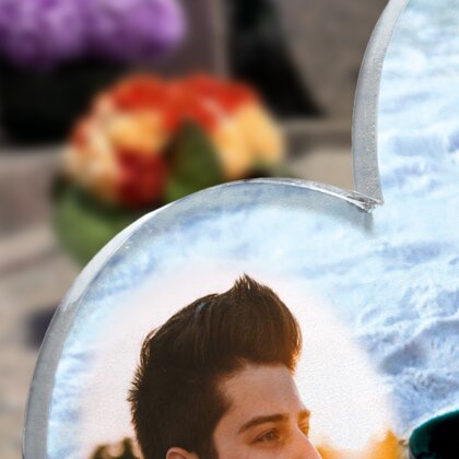 Plaque funéraire guitare-plage-double-coeur 21 Plaquedeces.fr
