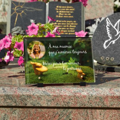 Plaque funéraire plaque-funeraire-champignon 7 Plaquedeces.fr
