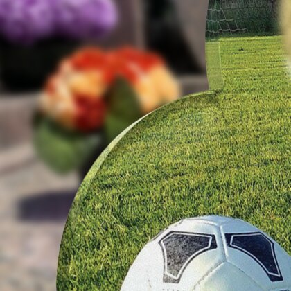 Plaque funéraire ballon-de-football-forme-coeur 24 Plaquedeces.fr
