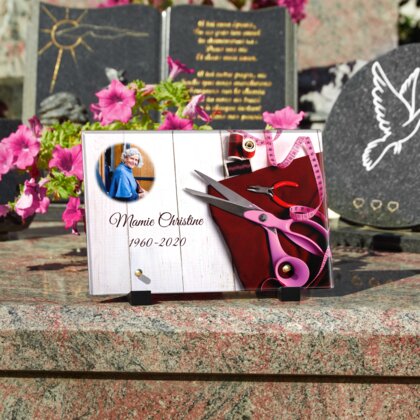 Plaque funéraire ciseaux-de-couturiere 20 Plaquedeces.fr
