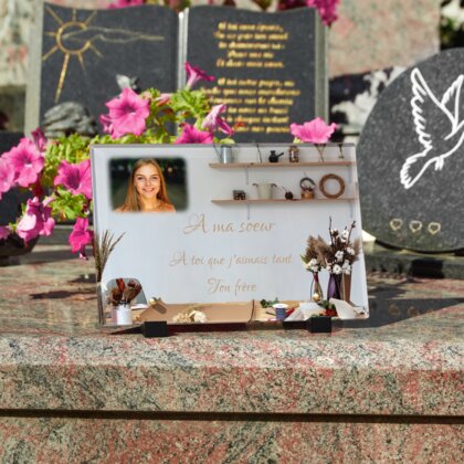 Plaque funéraire atelier-de-fleuriste 19 Plaquedeces.fr
