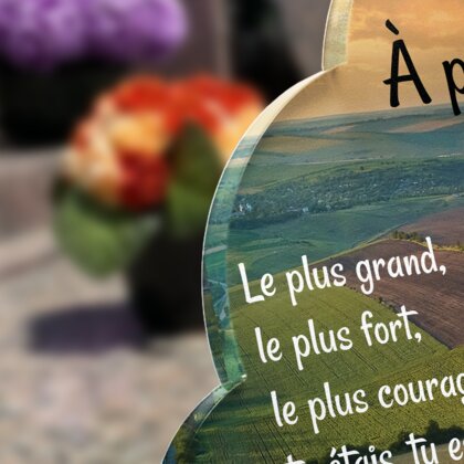 Plaque funéraire champs-vus-du-ciel-forme-nuage 30 Plaquedeces.fr
