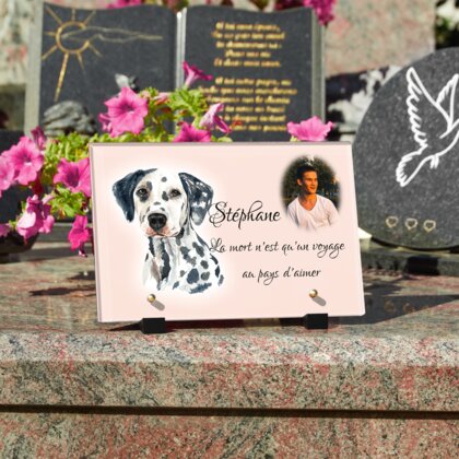 Plaque funéraire plaque-funeraire-dalmatien 16 Plaquedeces.fr
