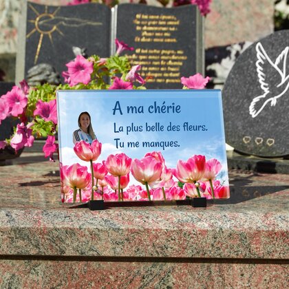 Plaque funéraire champ-de-tulipes 6 Plaquedeces.fr
