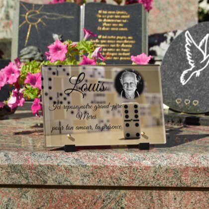 Plaque funéraire construction-domino 22 Plaquedeces.fr
