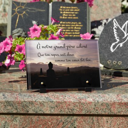 Plaque funéraire bouddha-au-coeur-de-nature 2 Plaquedeces.fr
