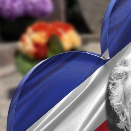 Plaque funéraire ancien-combatant-forme-double-coeur 29 Plaquedeces.fr
