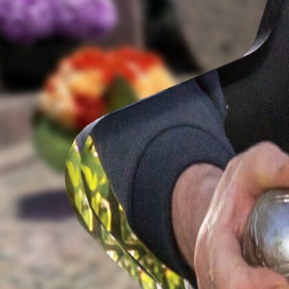 Plaque funéraire boule-de-petanque-forme-etoile 7 Plaquedeces.fr
