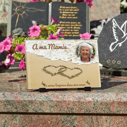 Plaque funéraire plage 13 Plaquedeces.fr
