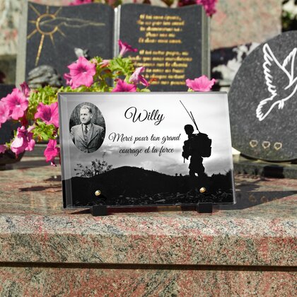 Plaque funéraire soldat-communication 30 Plaquedeces.fr
