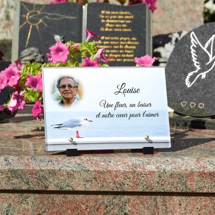 Plaque funéraire mouette-front-de-mer 15 Plaquedeces.fr
