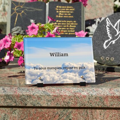 Plaque funéraire au-dessus-des-nuages 12 Plaquedeces.fr
