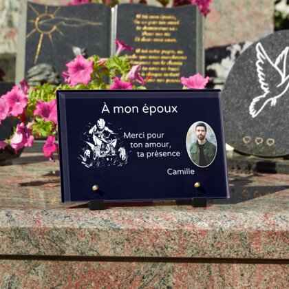 Plaque funéraire quad-tout-terrain 11 Plaquedeces.fr
