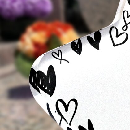 Plaque funéraire cadre-coeurs-forme-etoile 14 Plaquedeces.fr
