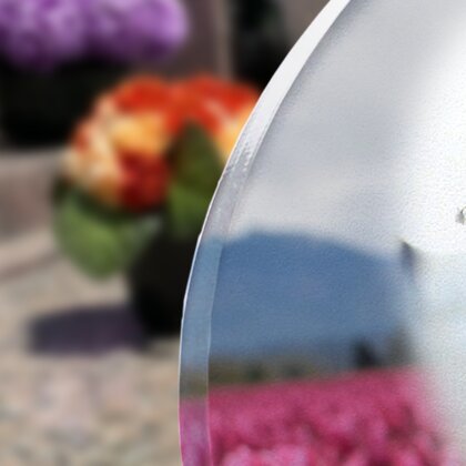 Plaque funéraire champ-de-tulipes-forme-ovale 10 Plaquedeces.fr
