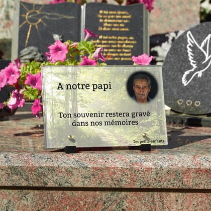 Plaque funéraire foret 22 Plaquedeces.fr
