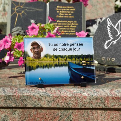 Plaque funéraire barque-sur-lac 7 Plaquedeces.fr
