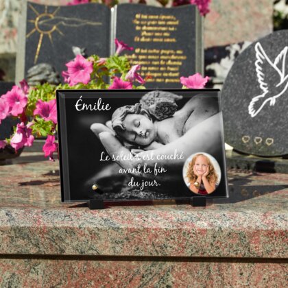 Plaque funéraire ange-sur-main 6 Plaquedeces.fr
