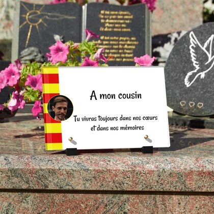Plaque funéraire aux-couleurs-catalanes 22 Plaquedeces.fr
