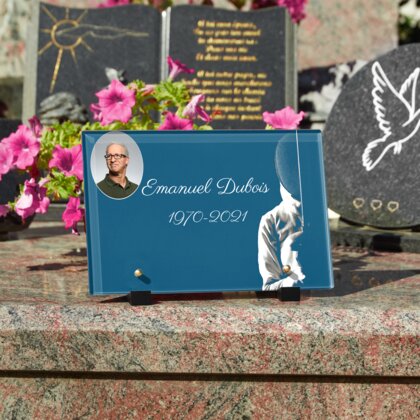 Plaque funéraire escrimeur 11 Plaquedeces.fr
