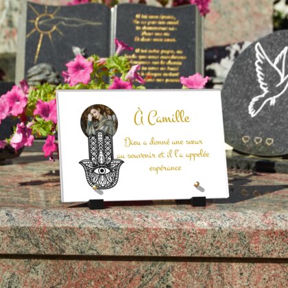 Plaque funéraire main-de-fatima 25 Plaquedeces.fr
