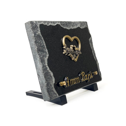 Plaque funéraire classique-sur-pieds 27 Plaquedeces.fr
