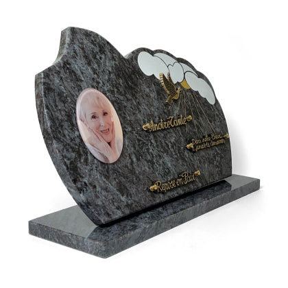 Plaque funéraire colombe-dans-le-ciel 27 Plaquedeces.fr
