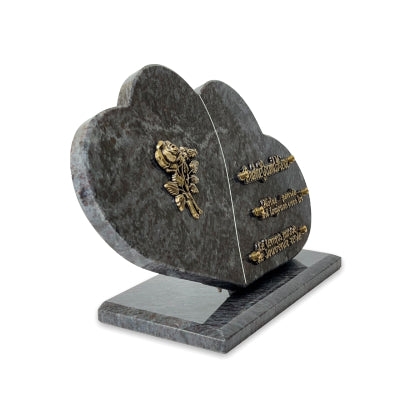 Plaque funéraire double-coeurs-sur-socle 12 Plaquedeces.fr
