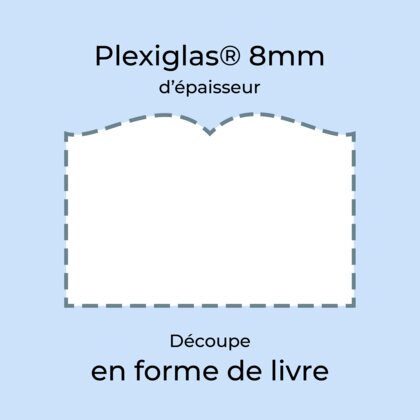 Plaque plexiglass 8mm blanc